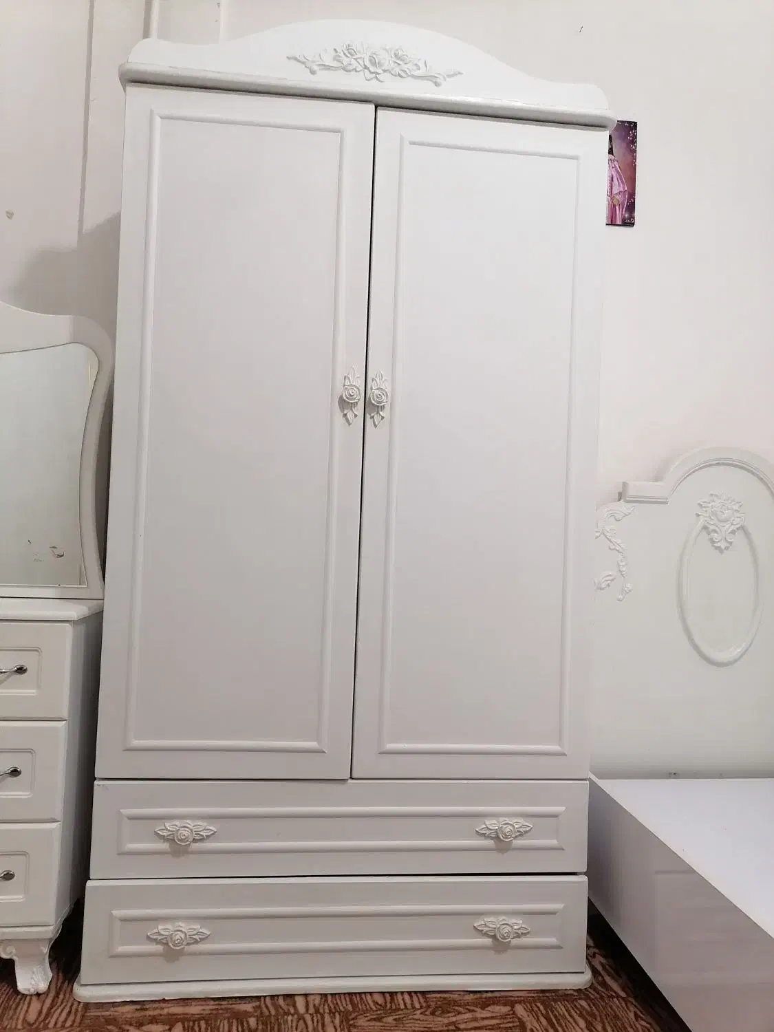 سرویس خواب نوجوان ساحل چوب تمام وکیوم|تخت و سرویس خواب|یاسوج, |دیوار