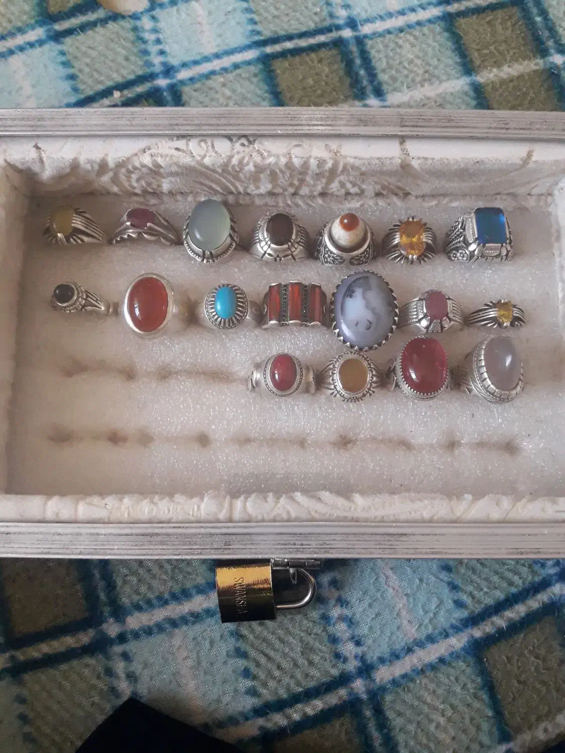 انگشتر نقره|کلکسیون اشیاء عتیقه|ابهر, |دیوار