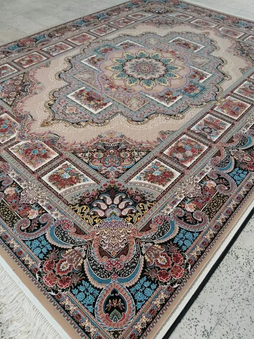 ۶ تخته ۹ متری ۱۲۰۰ شانه حوز نقره ضخیم|فرش|نسیمشهر, |دیوار