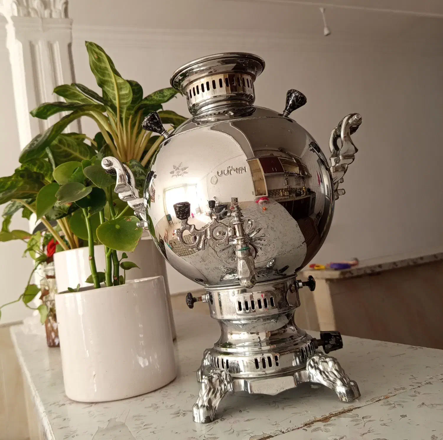 سماور|سماور، چای‌ساز، قهوه‌ساز|نیشابور, جمهوری|دیوار