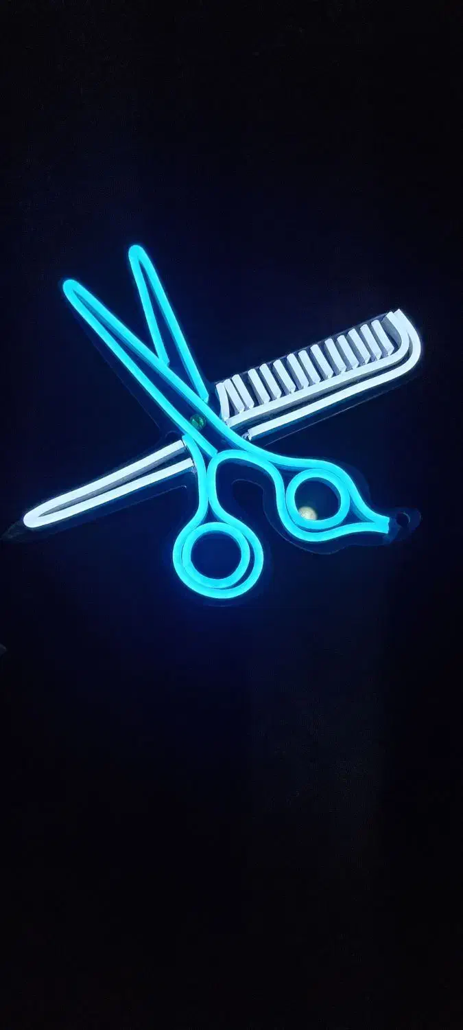 تابلو نئون مناسب آرایشگاه|آرایشگاه و سالن‌های زیبایی|تهران, سازمان آب|دیوار