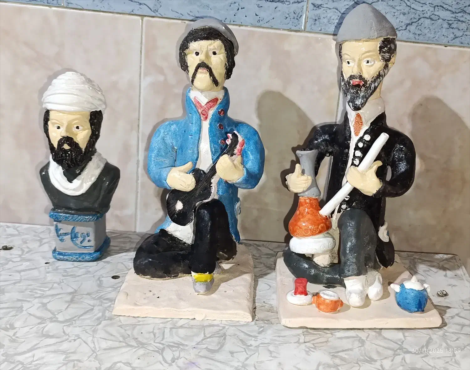 سفال مجسمه|مجسمه، تندیس، ماکت|لالجین, |دیوار