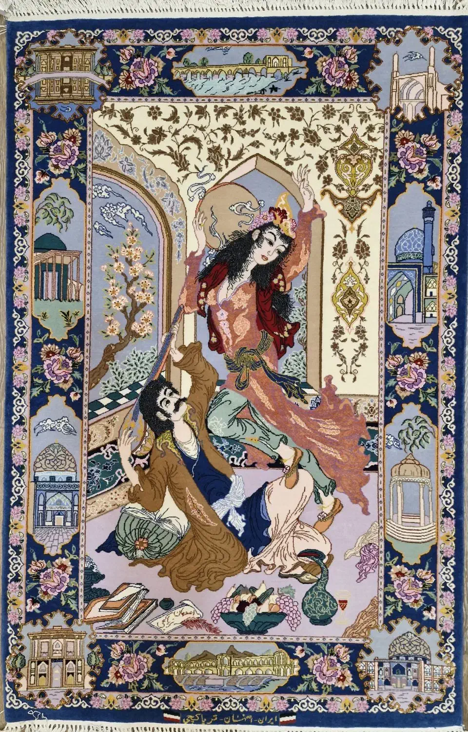 تابلو فرش اصفهان|تابلو فرش|اصفهان, نقش جهان|دیوار