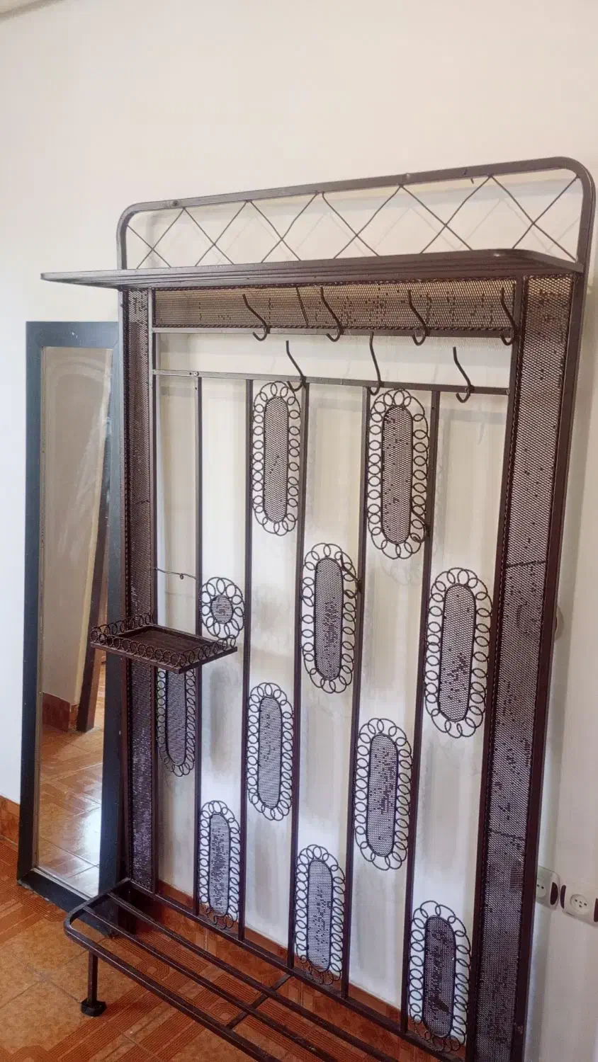 رخت آویز فلزی آینه دار|جاکفشی، کمد، دراور|بهشهر, |دیوار