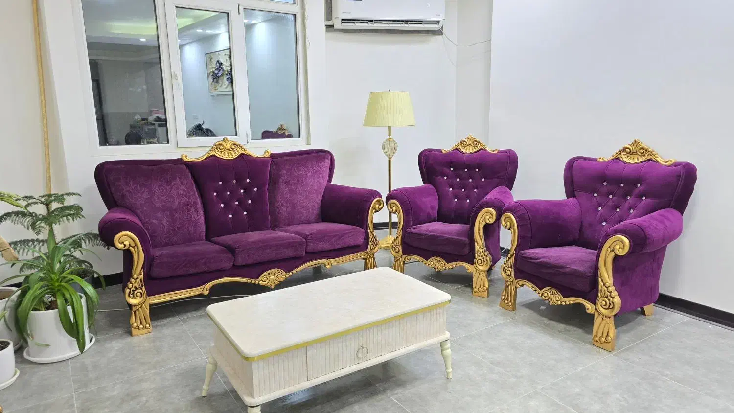 مبل ۷نفره نیمه سلطنتی   ۱۴میلیون تومان|مبلمان خانگی و میز عسلی|جم, |دیوار