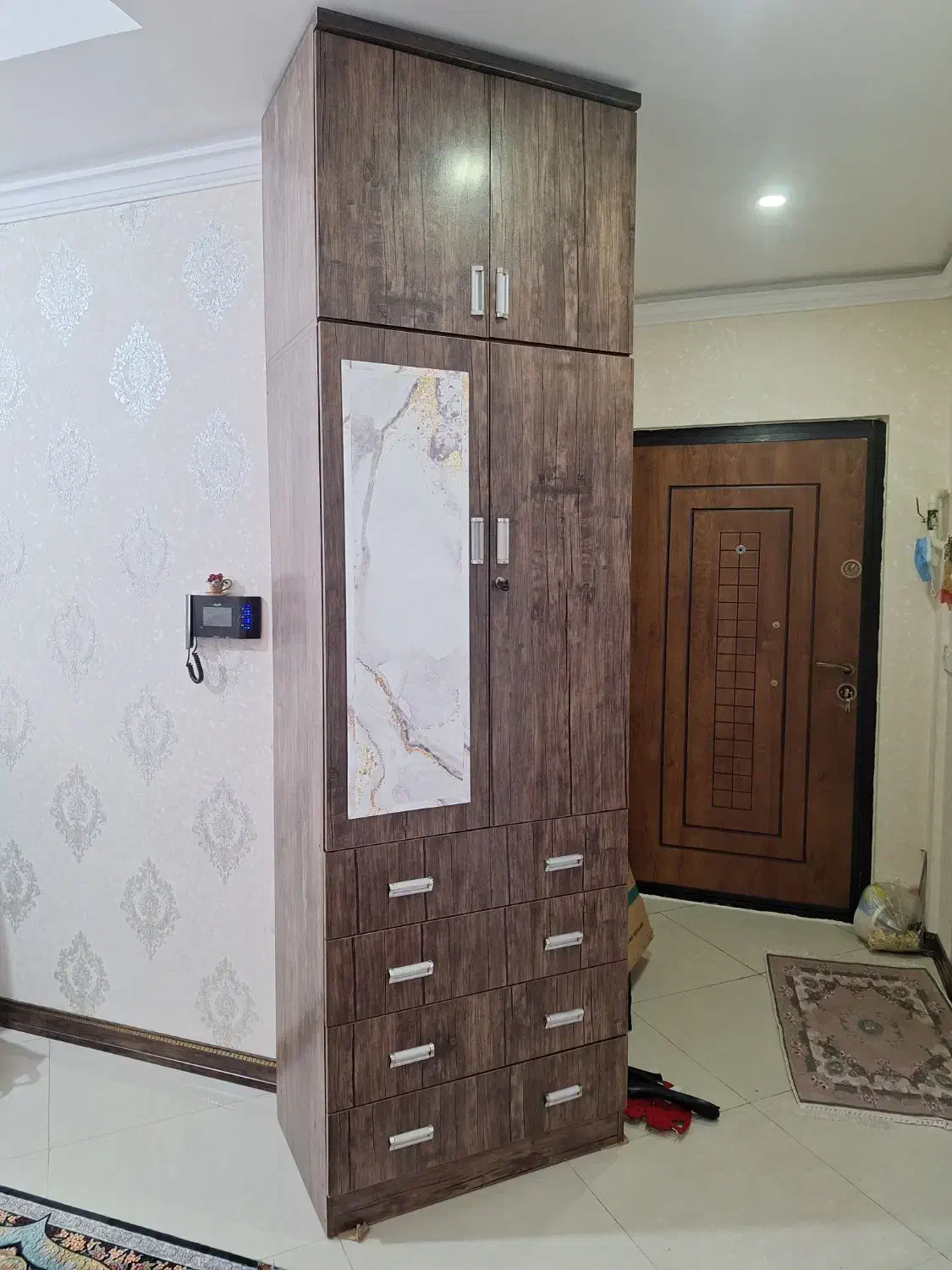 کمد رخت آویز  میز تحریر  کتابخانه میز تلویزیون|کتابخانه، شلف، قفسه‌های دیواری|تهران, شهرک پاسداران|دیوار
