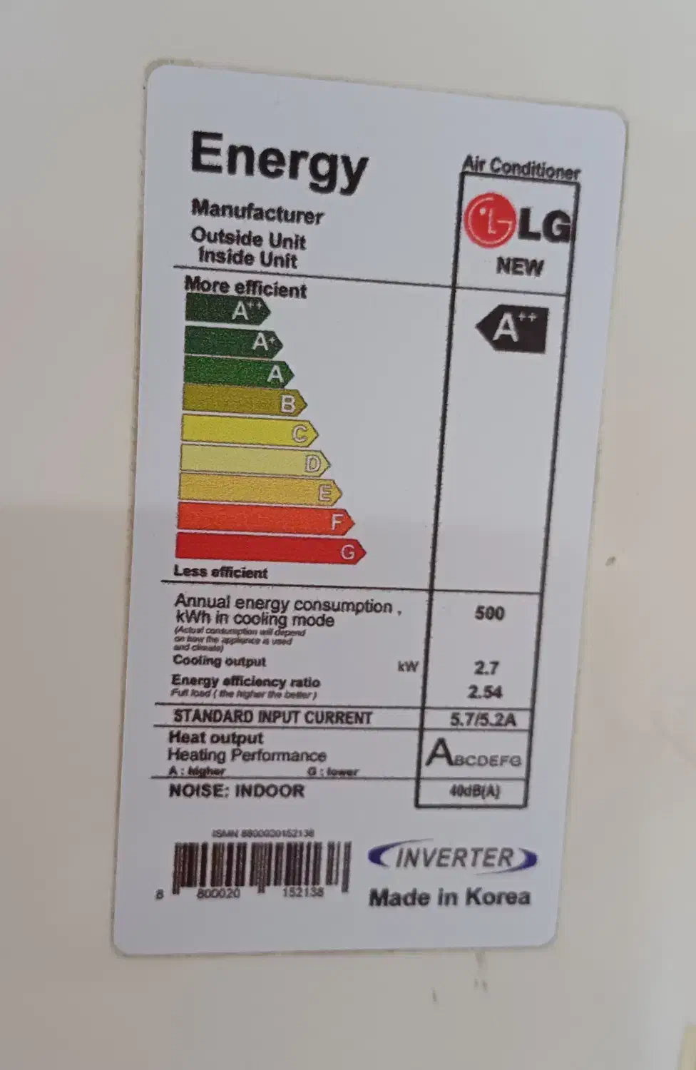 کولر گازی LG اصل کره باتمام متعلقات وسالم درآستارا|کولر گازی و فن‌کوئل|آستارا, |دیوار