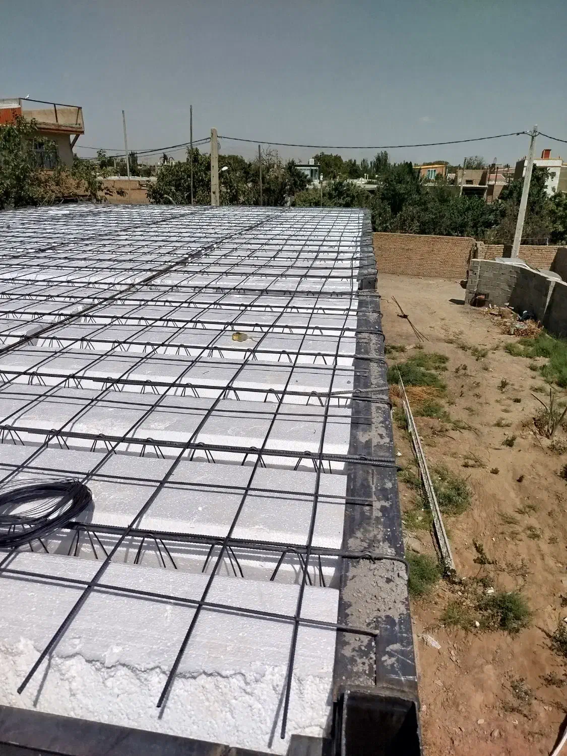 اسکلت فلزی آرماتوربندی سوله استخر آرشه فولادی|خدمات پیشه و مهارت|تبریز, |دیوار