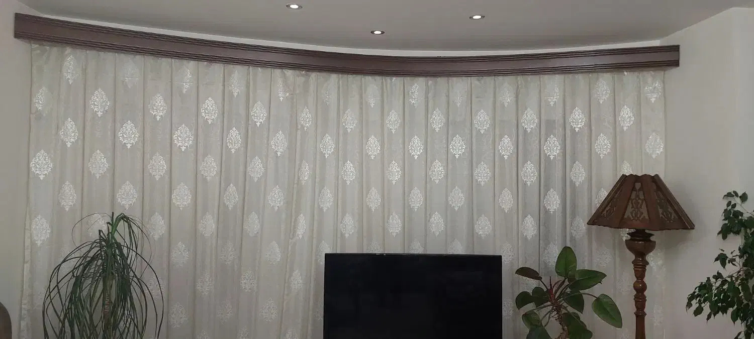 ۱۰ متر پرده پذیرایی (شامل ۳ عدد) به همراه کتیبه|پرده، رانر، رومیزی|قائم‌شهر, |دیوار