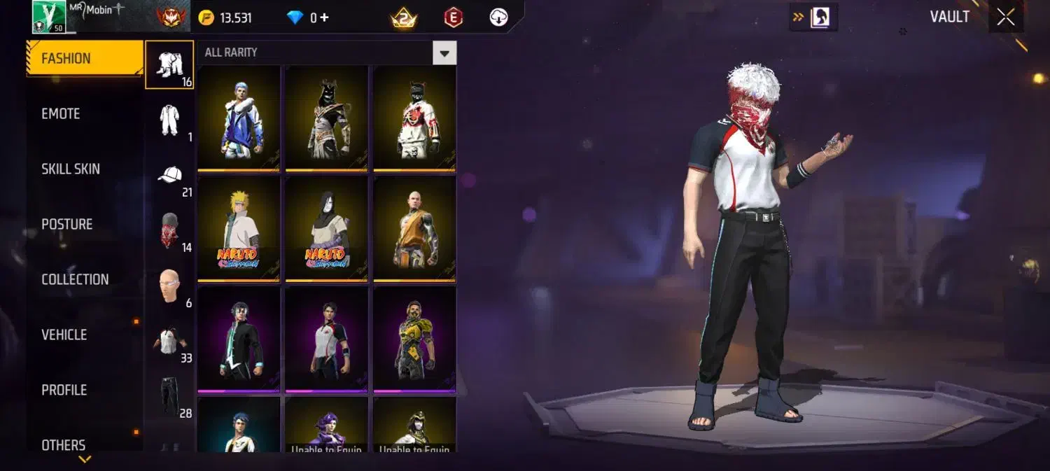 اکانت فری فایر لول ۵۰|کنسول، بازی ویدئویی و آنلاین|اردبیل, |دیوار