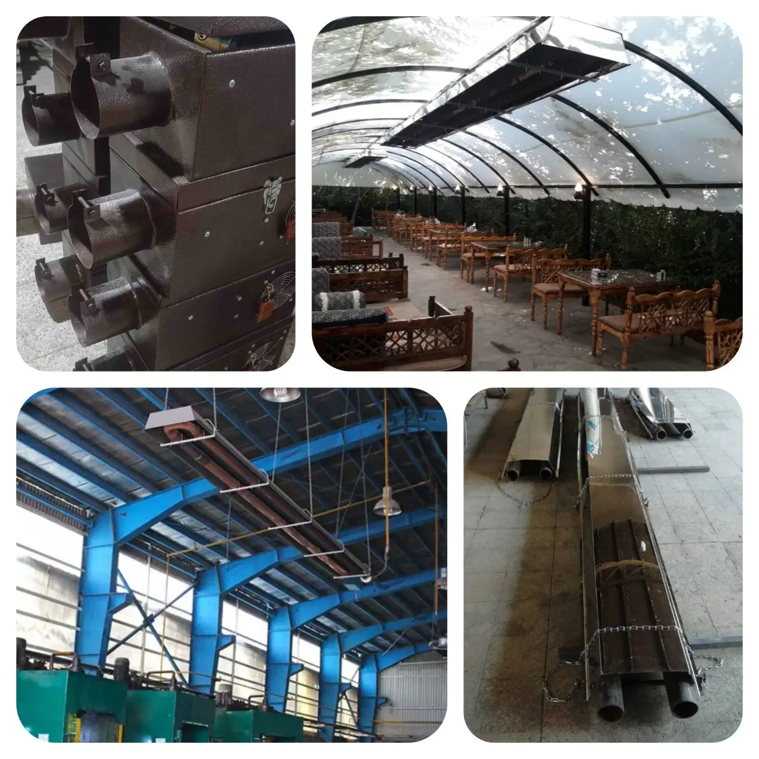 گرماتاب/هیتر تابشی/بخاری سقفی رستوران کارگاه سوله|بخاری، هیتر، شومینه|مرند, |دیوار