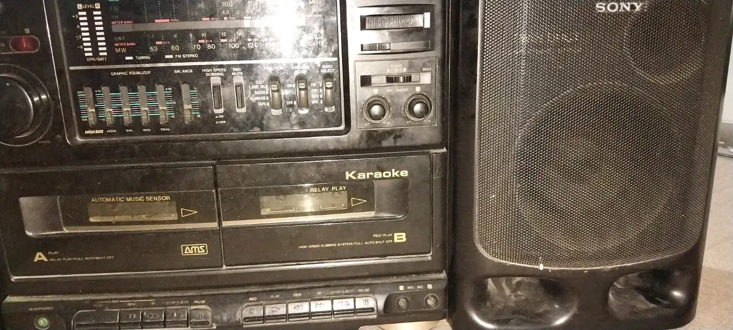 ضبط صوت قدیمی سونی|سیستم صوتی خانگی|اندیمشک, |دیوار