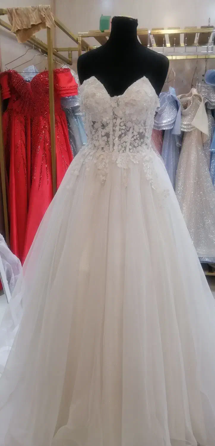 فروش لباس عروس دامن اسکارلت با زیره شاین بیده|لباس|کرج, برغان|دیوار