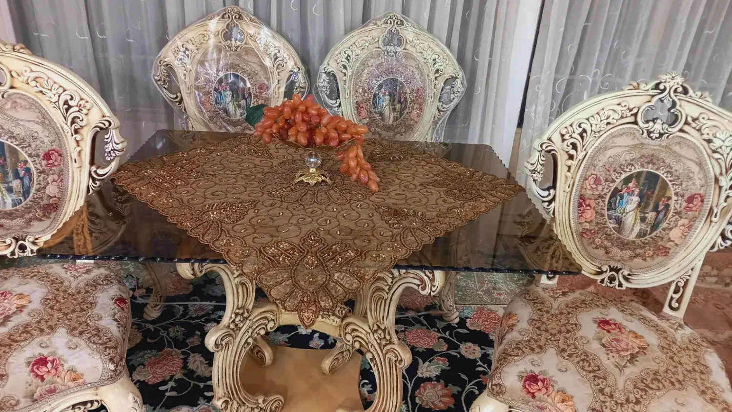 مبل سلطنتی بانهارخوری نونو با کاورژله ای|مبلمان خانگی و میز عسلی|همدان, |دیوار