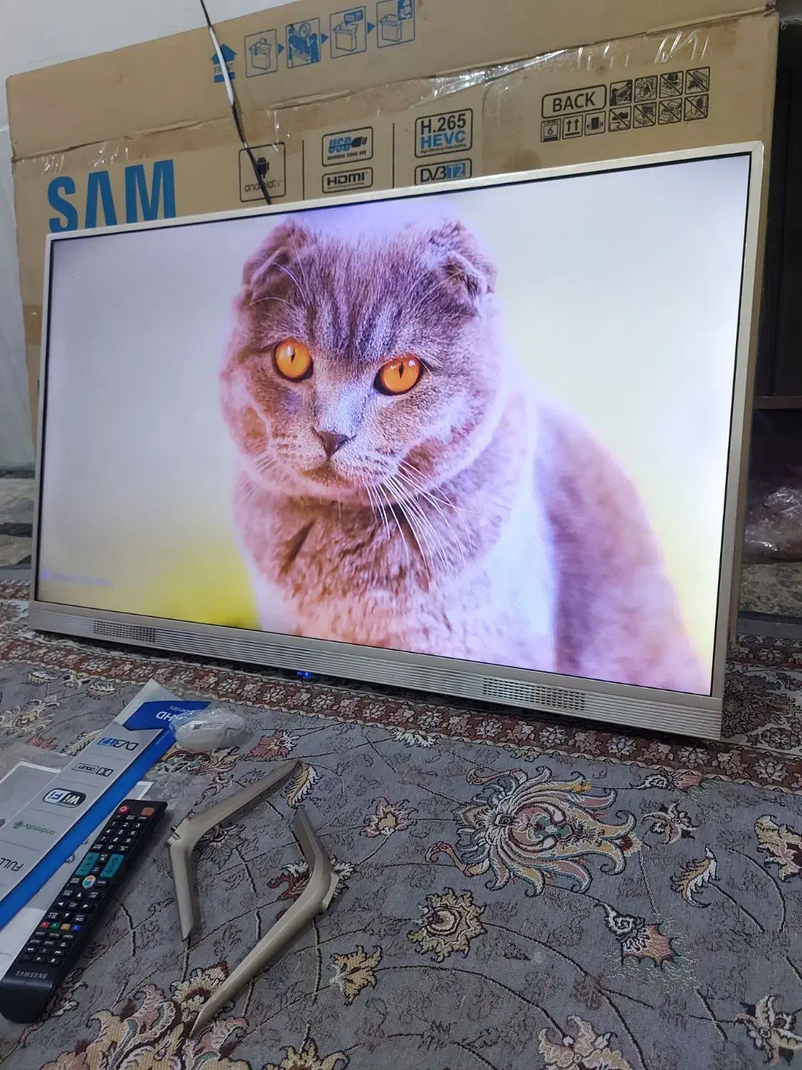 تلویزیون۴۳اینچ سام سامسونگ هوشمند اسمارت باگارانتی|تلویزیون و پروژکتور|مشهد, شهید معقول|دیوار