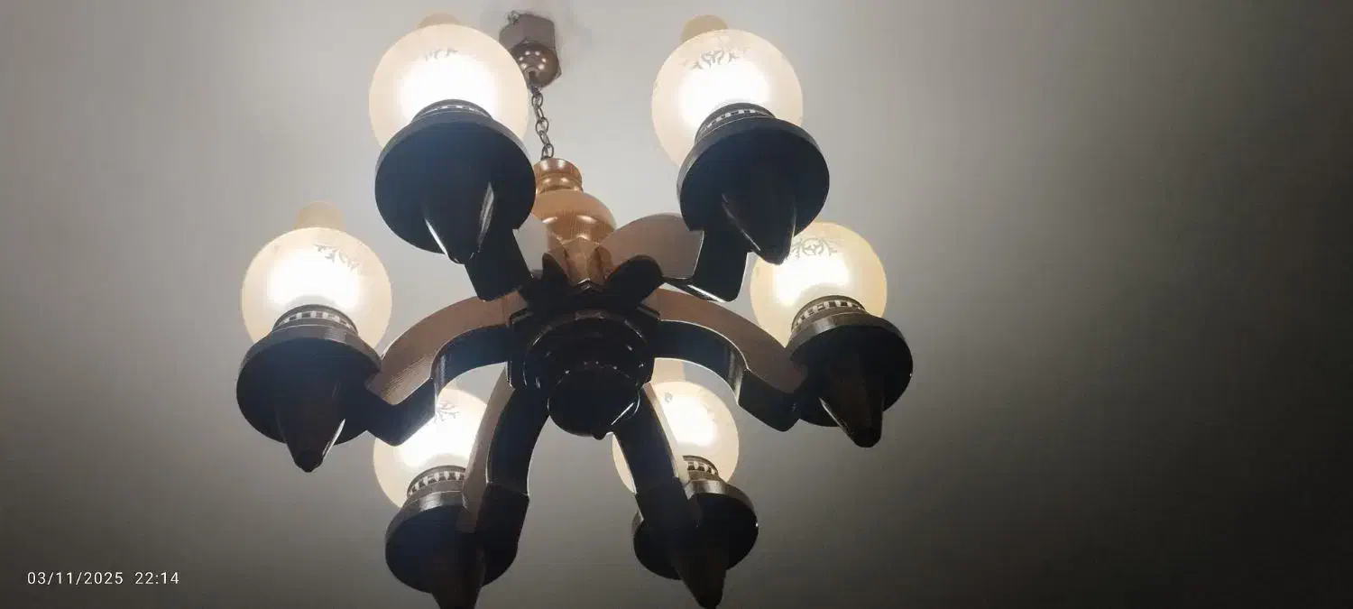 لوستر چوبی|لوستر و چراغ آویز|ارومیه, |دیوار