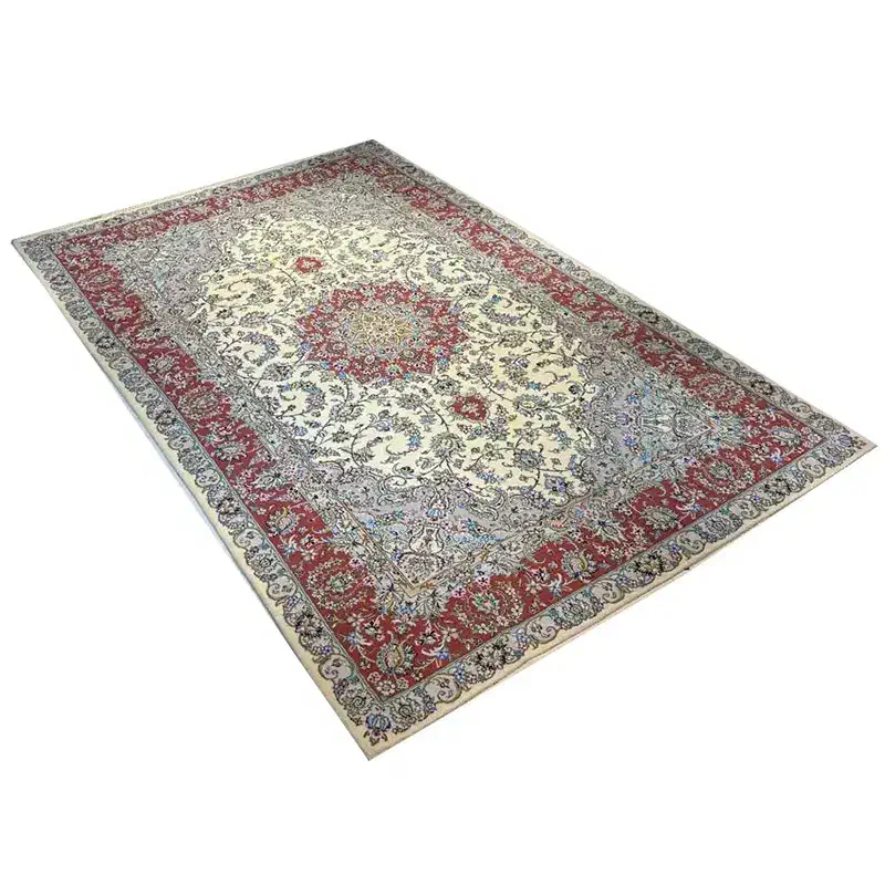 فرش دستبافت جفت شش متری(کاشان) گل ابریشم|فرش|تهران, شکوفه|دیوار