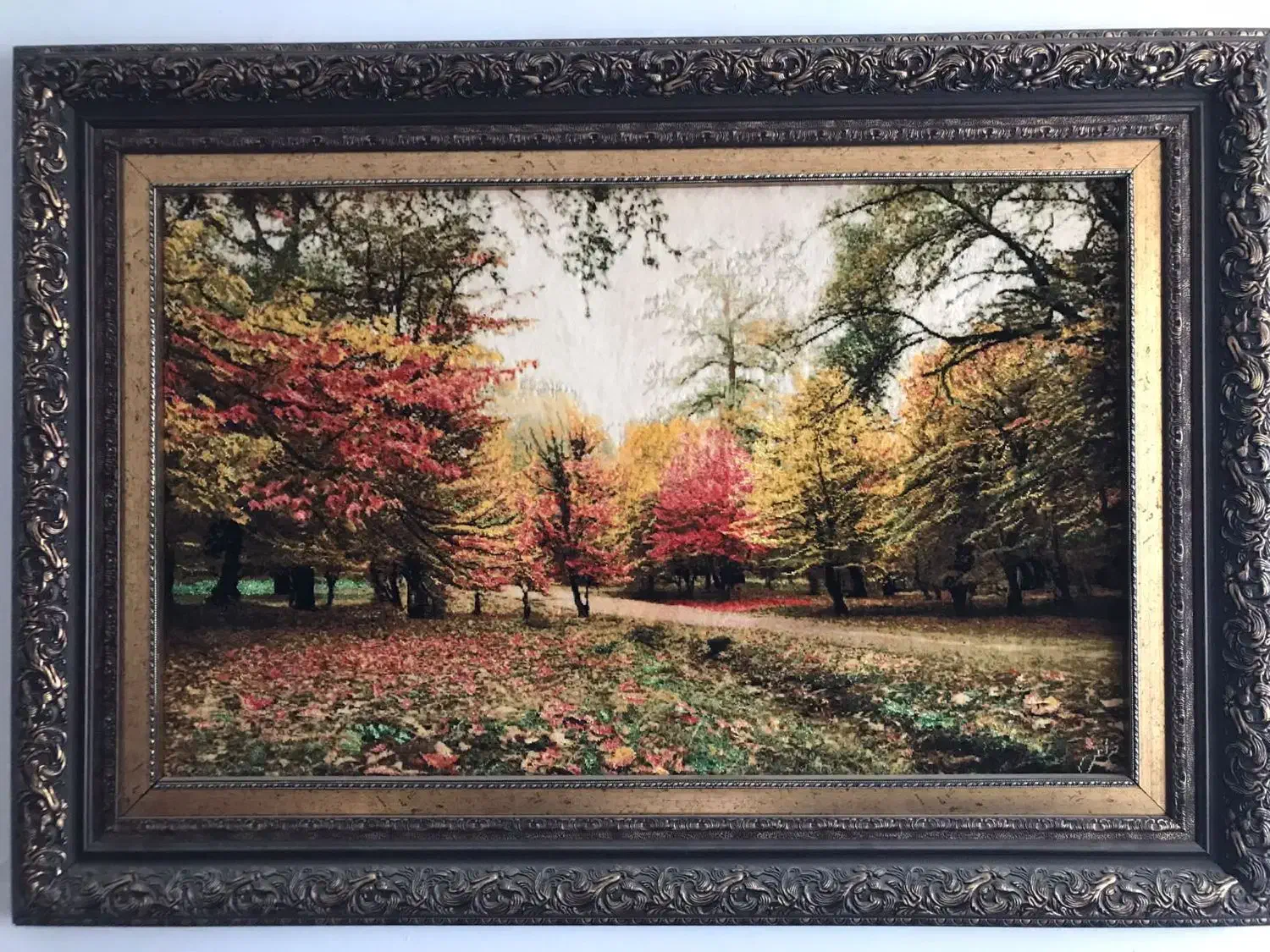 تابلو فرش ابریشم طرح طبیعت|تابلو فرش|شیراز, قدوسی شرقی|دیوار