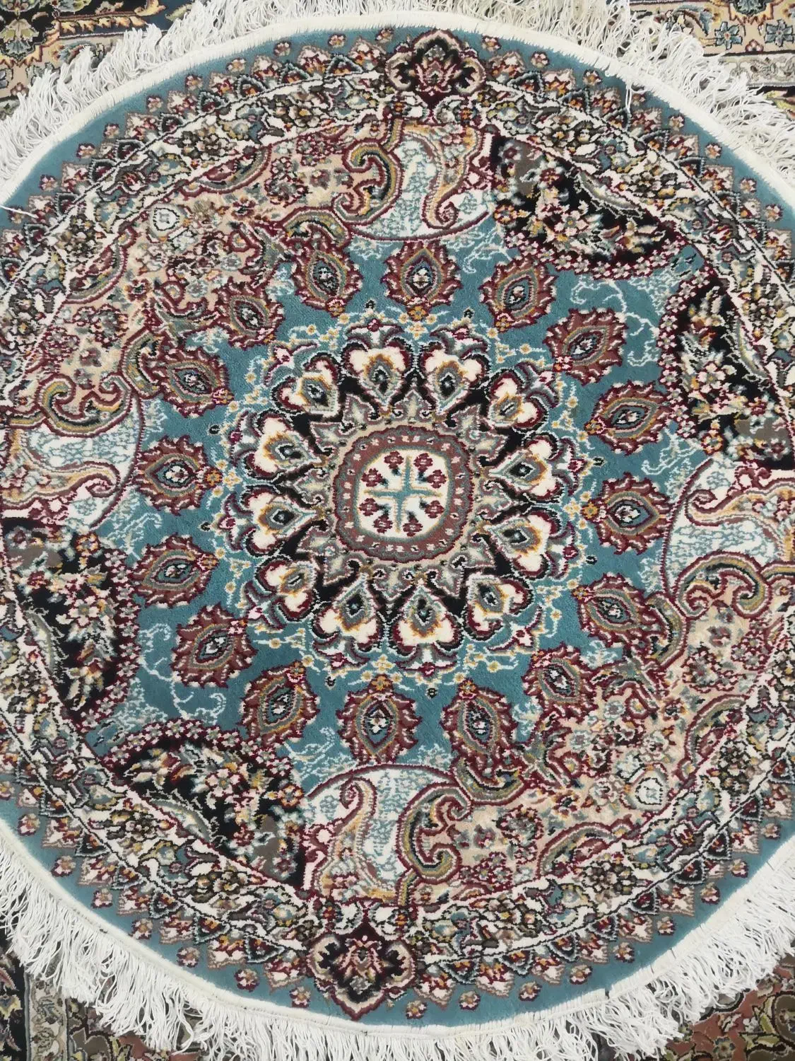 قالیچه فیروزه ای دو عدد|فرش|قم, هنرستان|دیوار