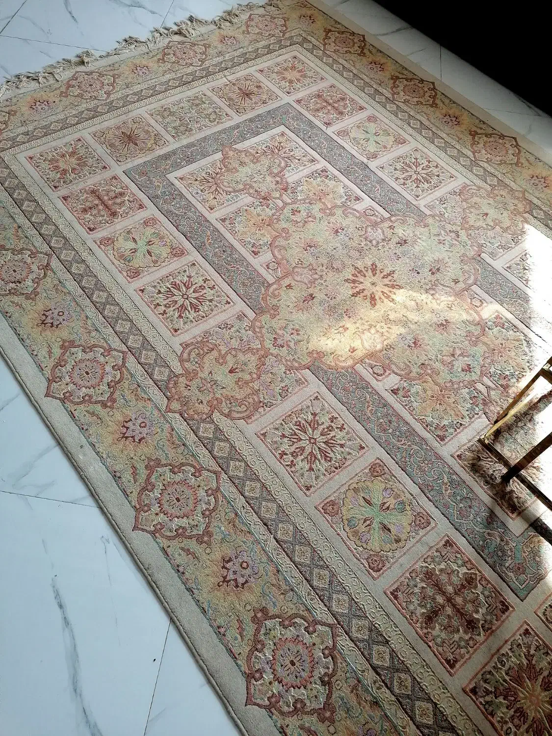 فرش 6 متری ابریشم مصنوعی 2 عدد|فرش|شیرود, |دیوار