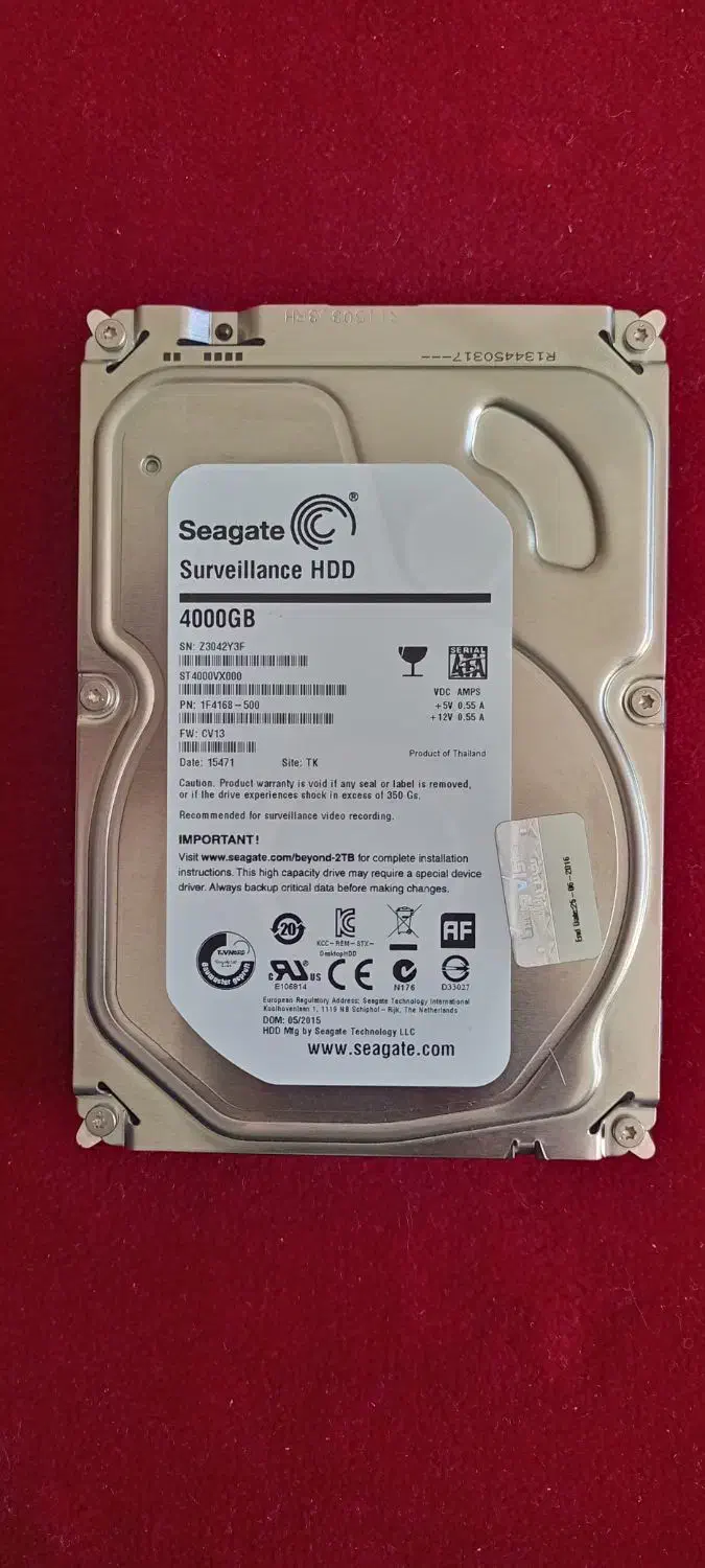 هارد اینترنال سیگیت Seagate Surveillance 4TB|قطعات و لوازم جانبی رایانه|شیراز, بالا کفت|دیوار