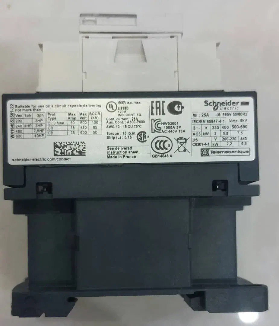 کنتاکتور اشنایدر LC1D12M7 ، بوبین 220V|مصالح و تجهیزات ساختمان|اهواز, نبوت|دیوار