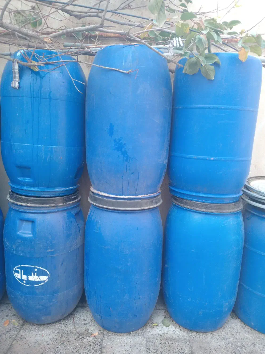 دبه ی 220لیتر|ظروف نگهدارنده، پلاستیکی، یک‌بارمصرف|خرم‌آباد, |دیوار