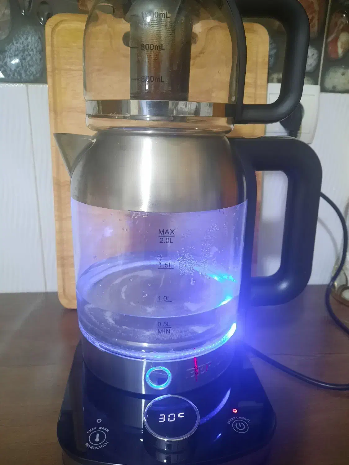 چای ساز برقی دو بار استفاده شده جهیزیه عروس هست|سماور، چایساز، قهوهساز|اسلامشهر, شهرک انبیا|دیوار