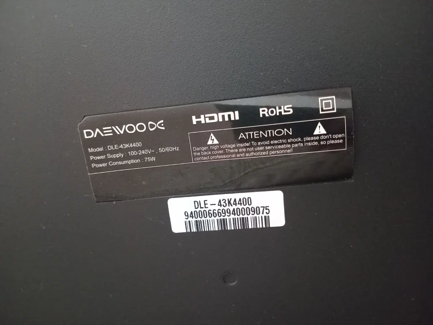 یکدستگاه تلویزیون 43 اینچ دوو|تلویزیون و پروژکتور|مشکین‌دشت, |دیوار