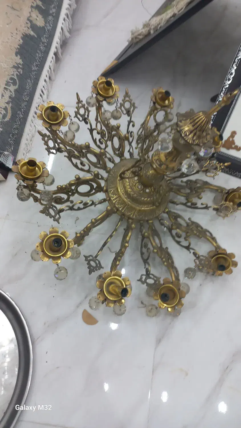 لوستر سلطنتی معاوضه با پی اس فور|لوستر و چراغ آویز|قم, کیوانفر|دیوار