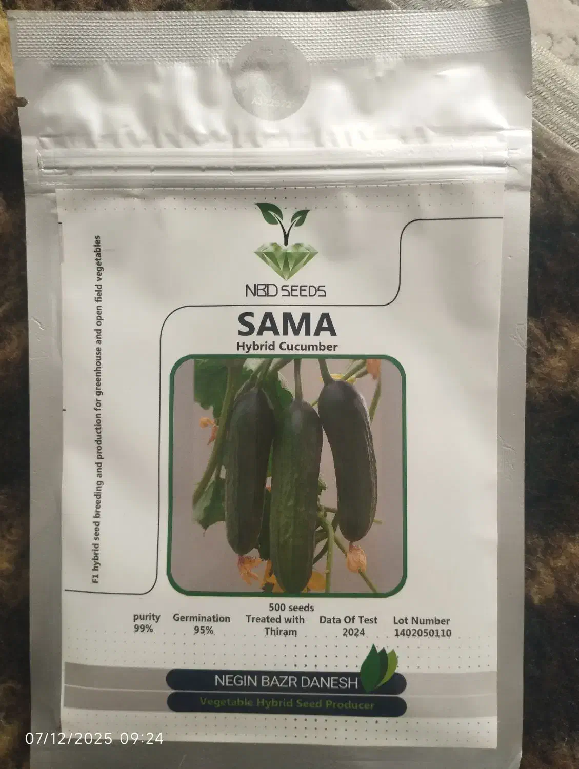 بذر خیار گلخانه ای|گل و گیاه طبیعی|نجفآباد, طالقانی|دیوار