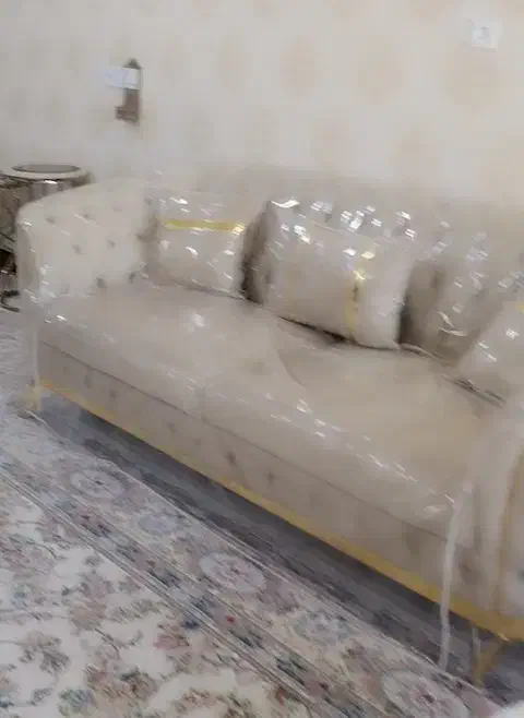 کاور مبل 8 نفره پلاستیکی طلقی کاملا سالم|مبلمان خانگی و میز عسلی|اهواز, سپیدار|دیوار