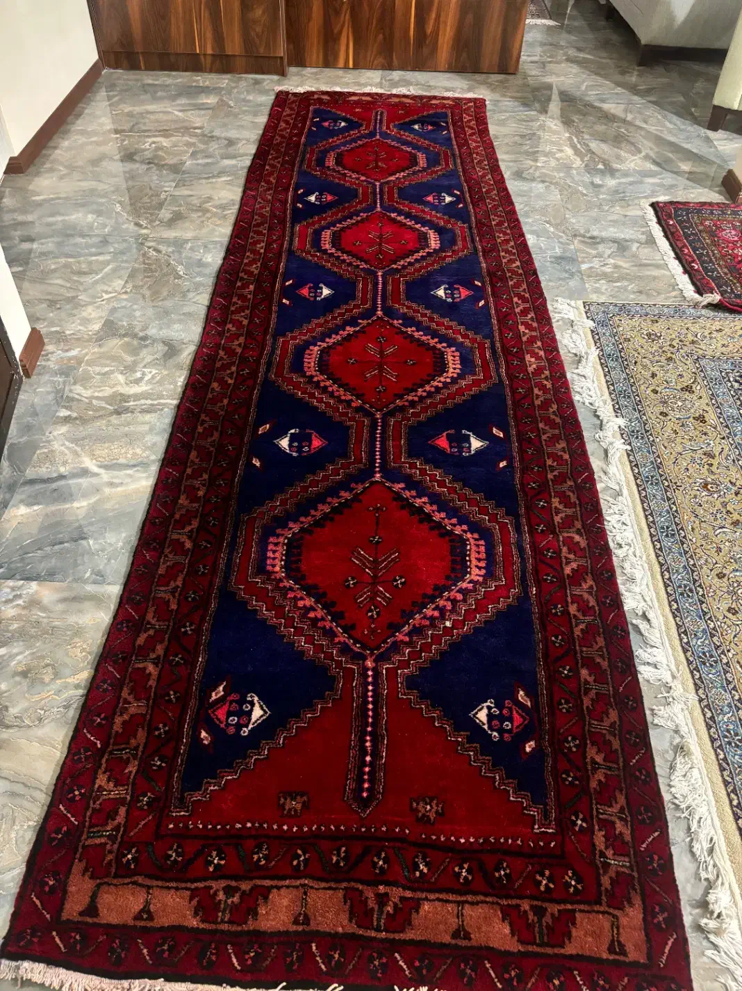 گبه دستبافت تمیز|گلیم، جاجیم، گبه|ساری, |دیوار