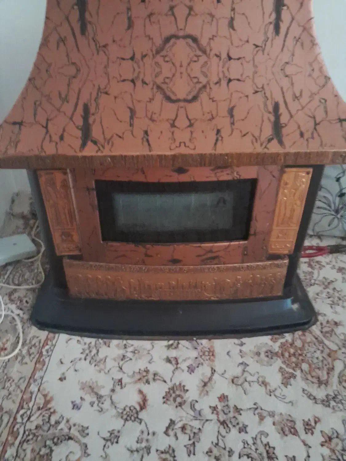 بخاری طرح شومینه ای|بخاری، هیتر، شومینه|قرچک, باقرآباد|دیوار