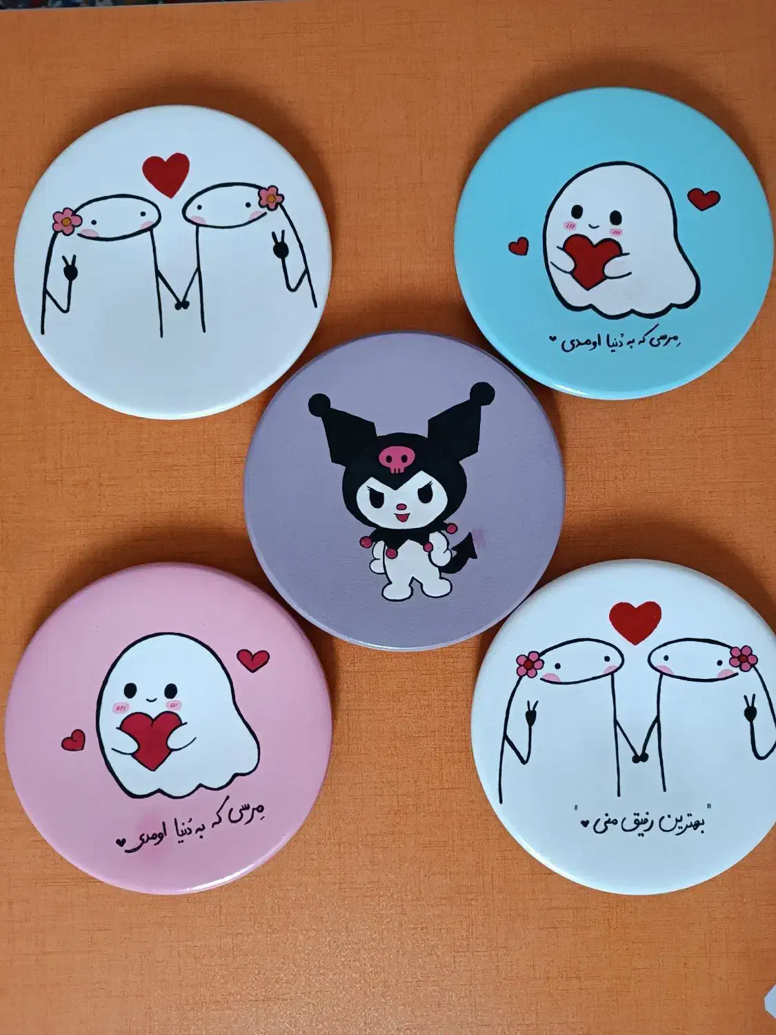 دیوارکوب سفالی و چوبی یلدا / یلدایی|تابلو، نقاشی، عکس|لاهیجان, کوی زمانی|دیوار