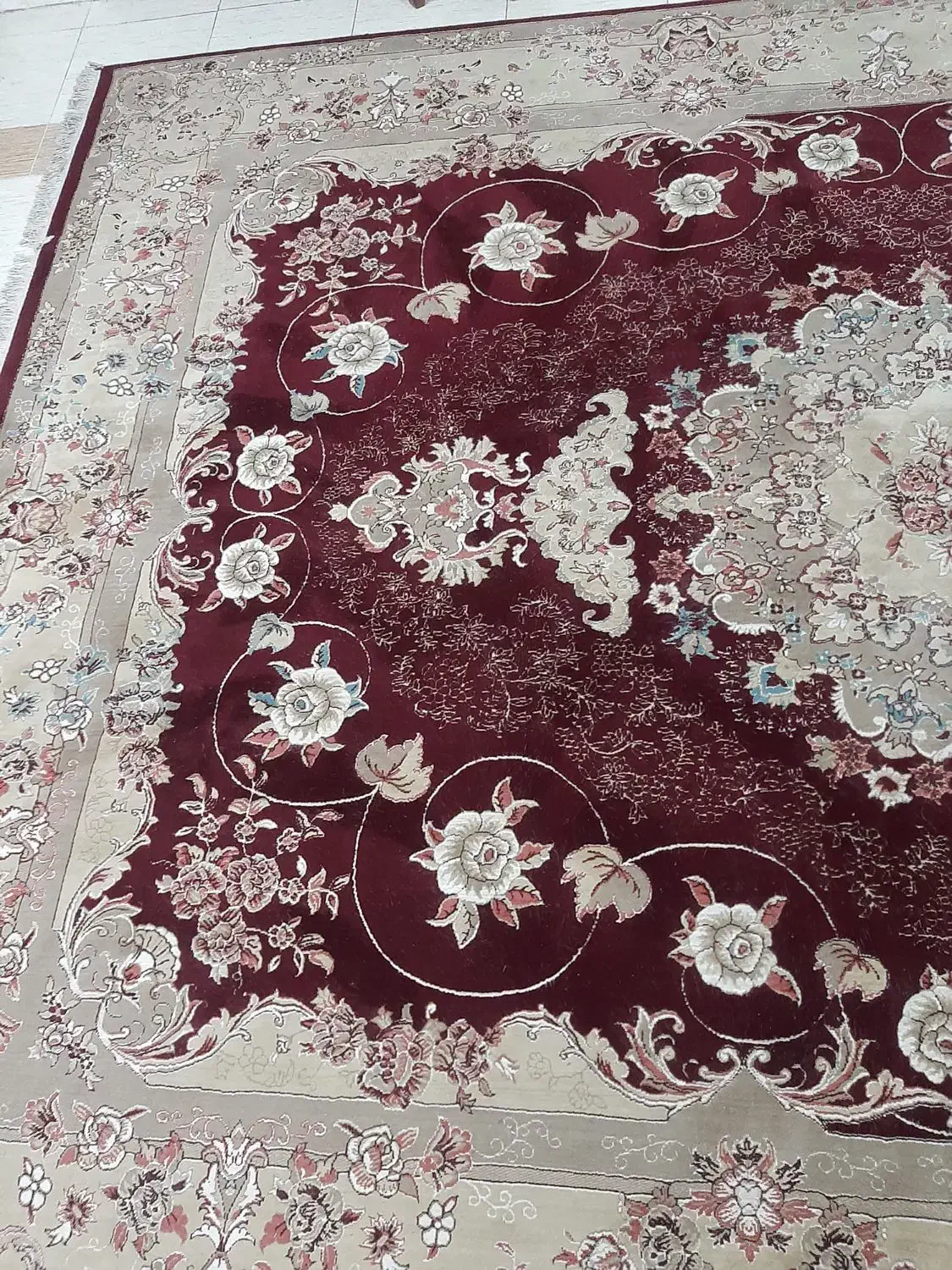 فرش ۳در ۴ در حد نو|فرش|کرمان, |دیوار