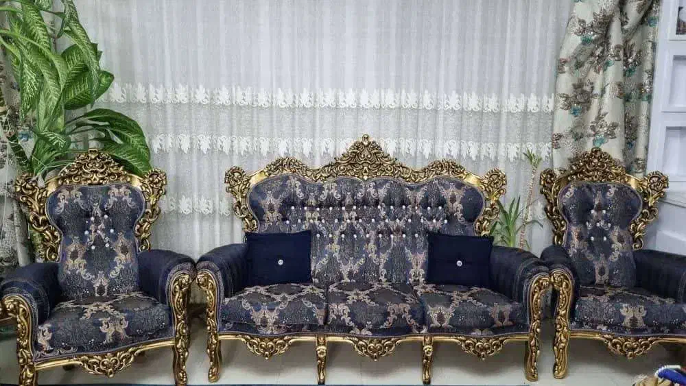 مبل سلطنتی 9 نفره|مبلمان خانگی و میز عسلی|زنجان, |دیوار