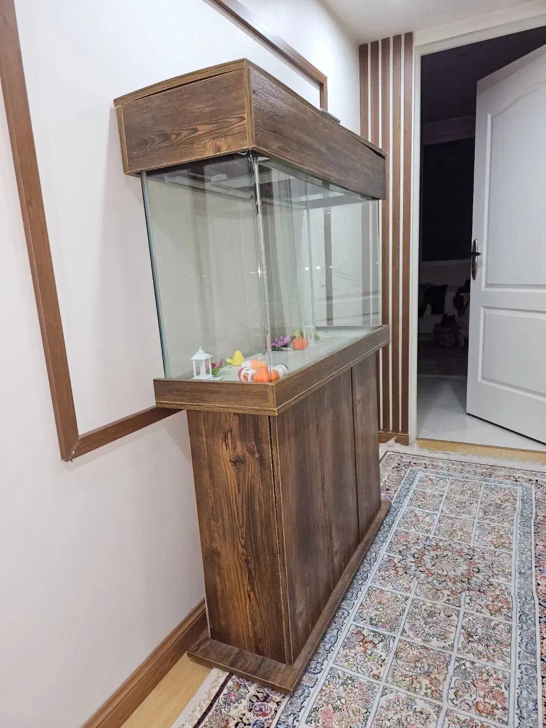 آکواریوم شیشه خم با درب و پایه|ماهی|کرج, فاز ۴ مهرشهر|دیوار