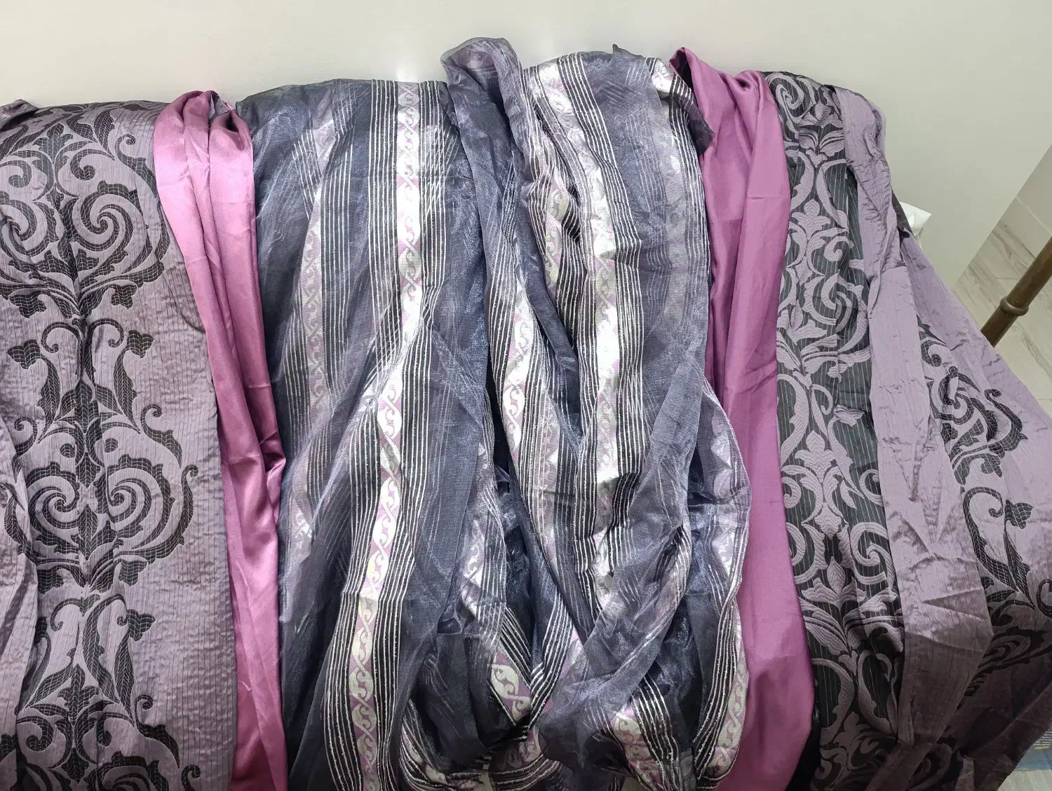 پرده ی پذیرایی واتاق|پرده، رانر، رومیزی|مشهد, آبکوه|دیوار