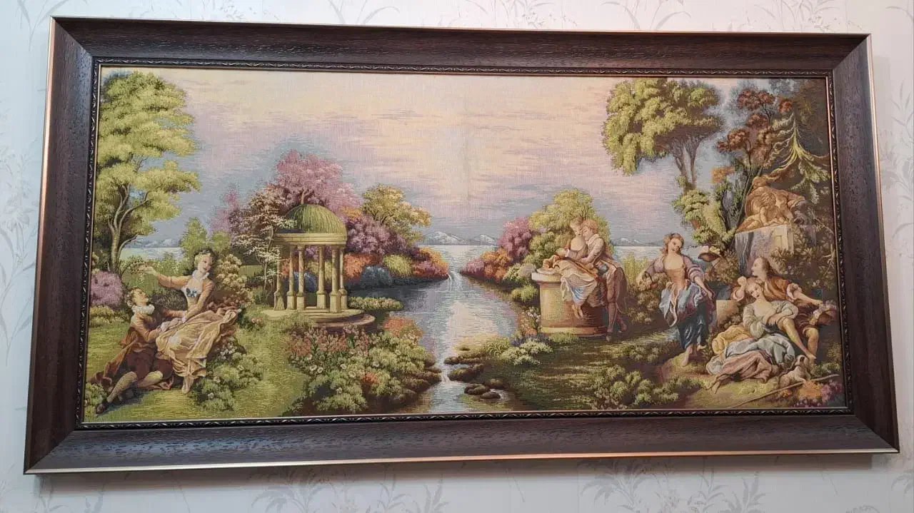 ۲ عدد تابلو فرش و1 عدد لوستر سالم و تمیز|لوستر و چراغ آویز|دزفول, |دیوار