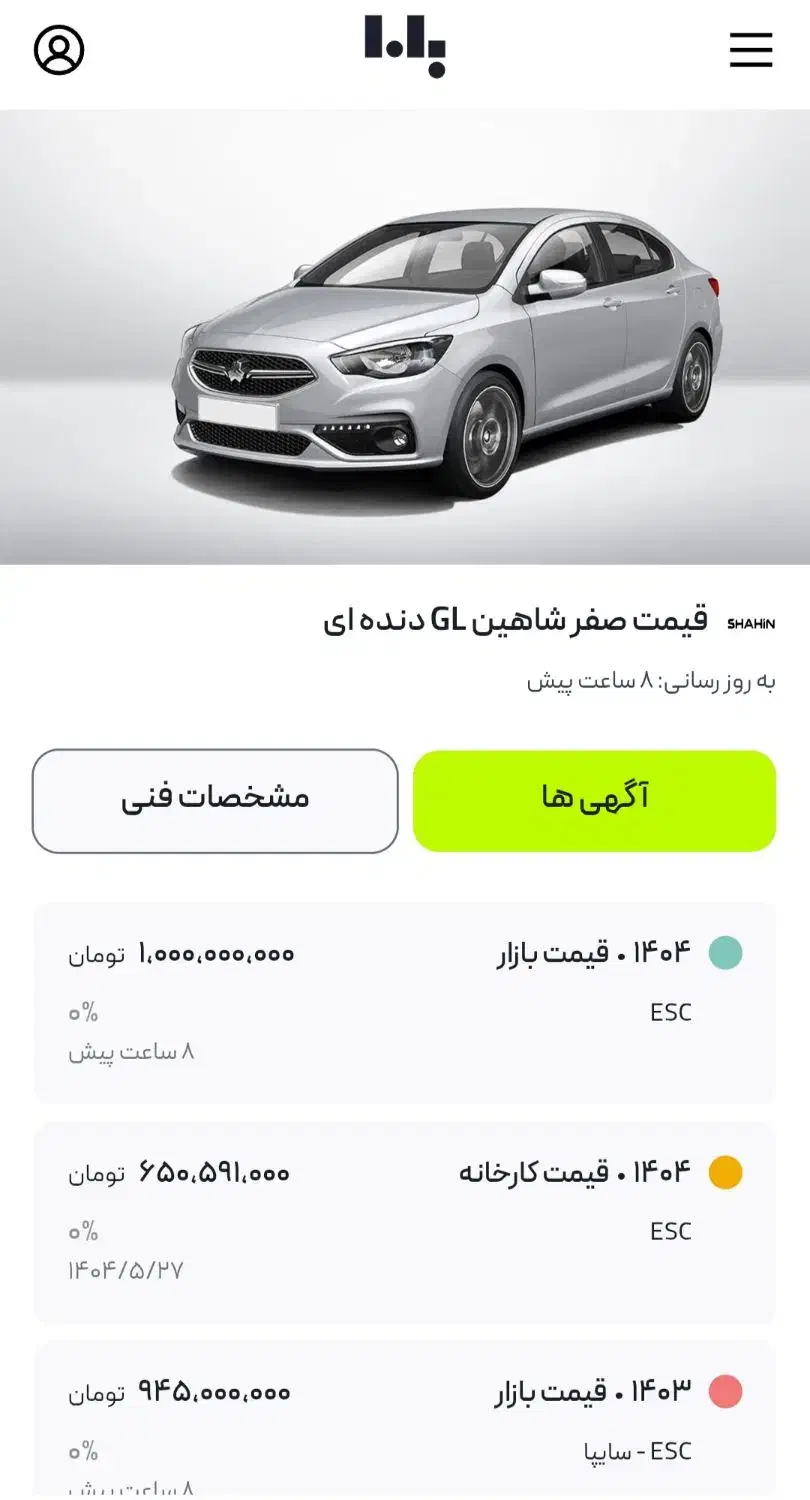 شاهین GL صفر|خودرو سواری و وانت|مشگین شهر, |دیوار