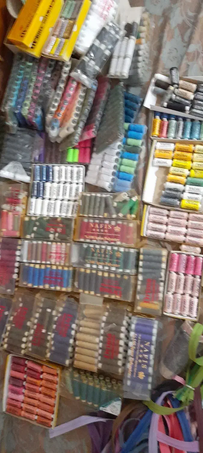 حراج لوازم خرازی بدلیل تغییر شغل|لوازم خیاطی و بافتنی|سیمین شهر, |دیوار