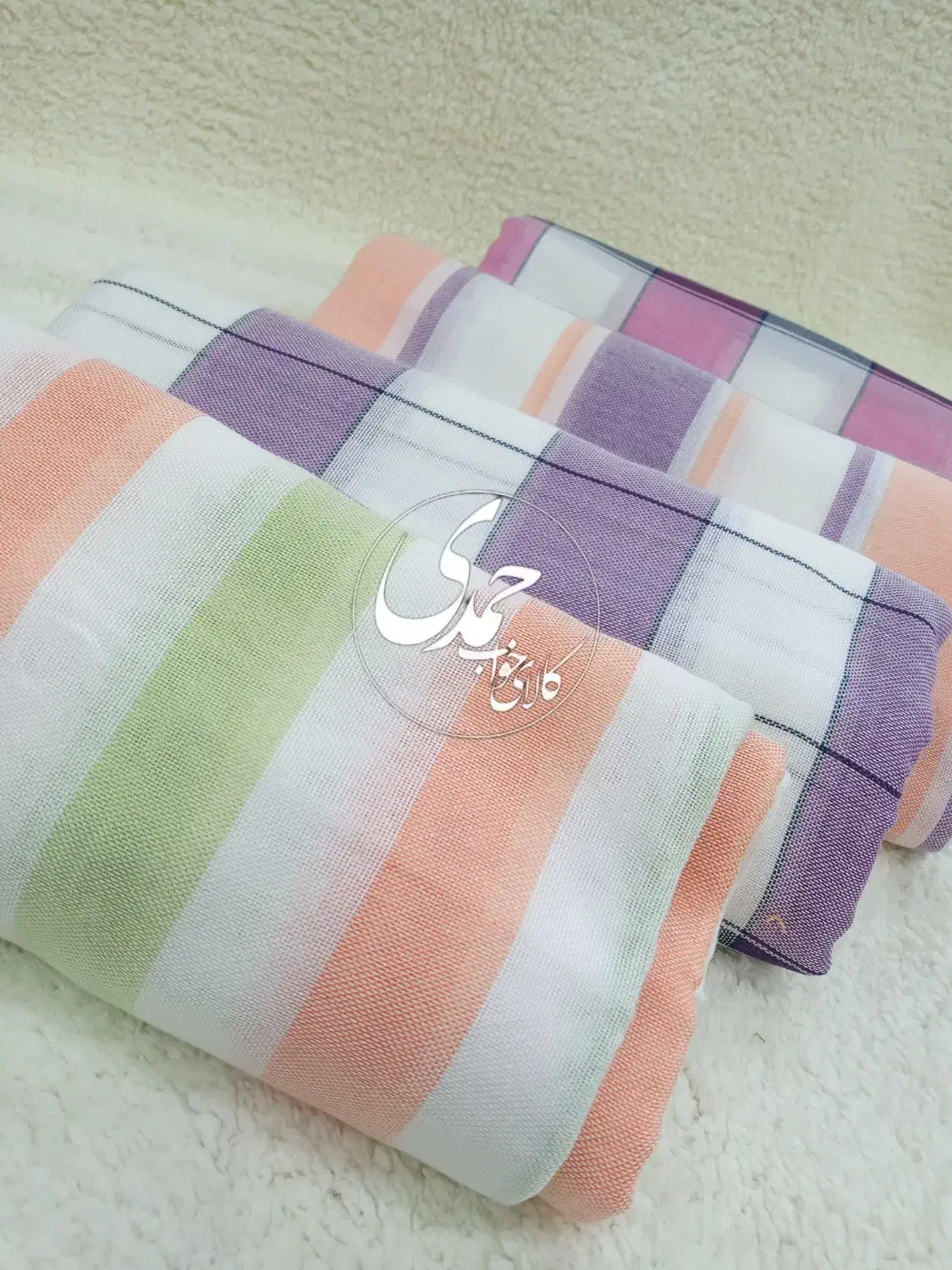 شمد نازک / یزدی / رومیزی/ ملافه|رختخواب، بالش، پتو|زنجان, |دیوار