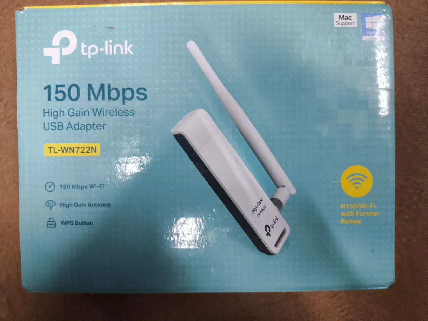 کارت شبکه USB بیسیم تی پی لینک مدل TL-WN722N|مودم و تجهیزات شبکه|آباده, |دیوار