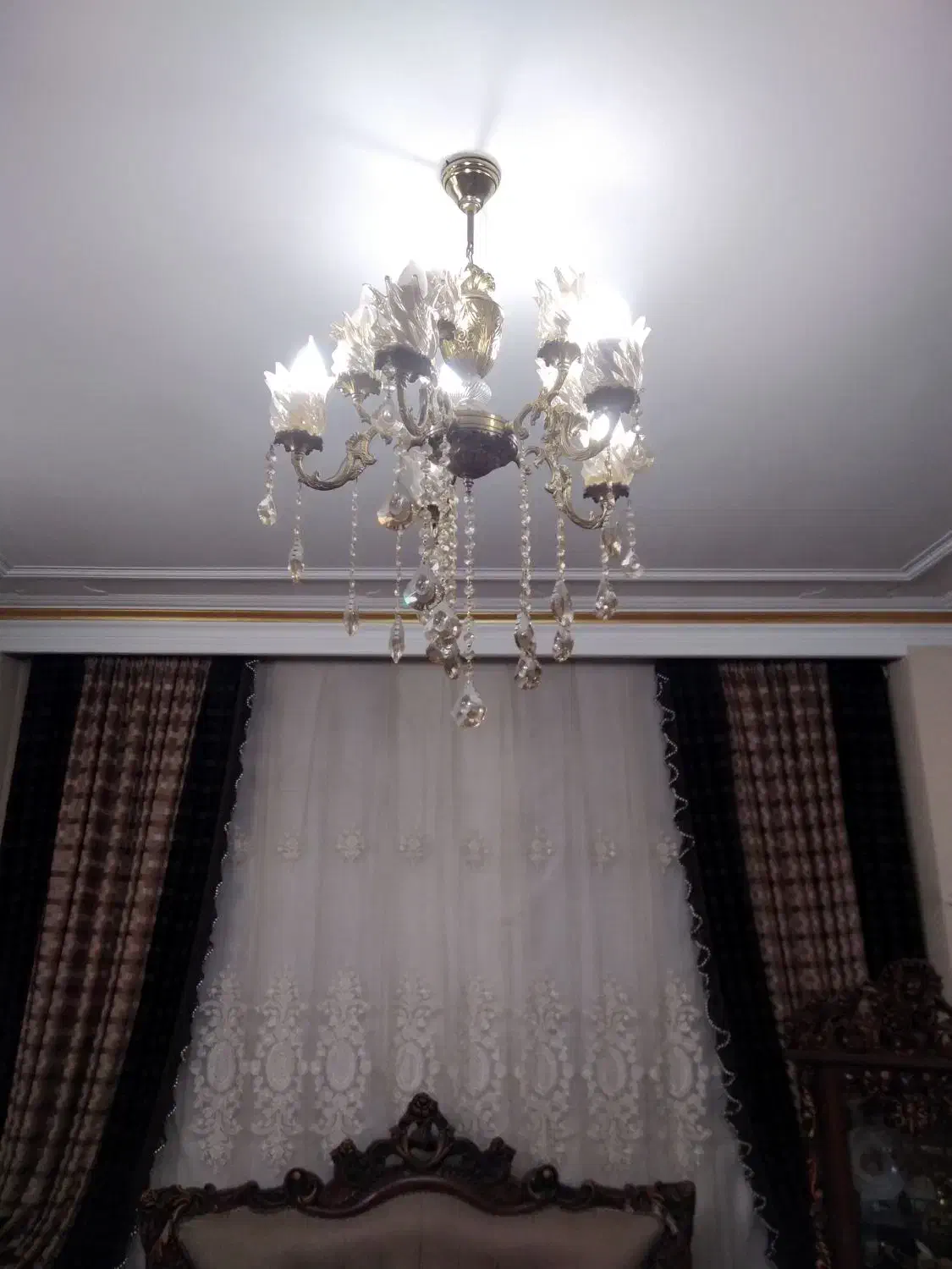 لوستر برنج|لوستر و چراغ آویز|اسلام‌شهر, شهرک مفیدی|دیوار