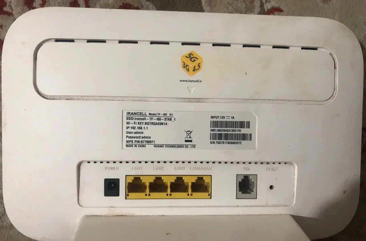 وای فای ایرانسل مدل TF-i60 H1|مودم و تجهیزات شبکه|کرج, المهدی|دیوار