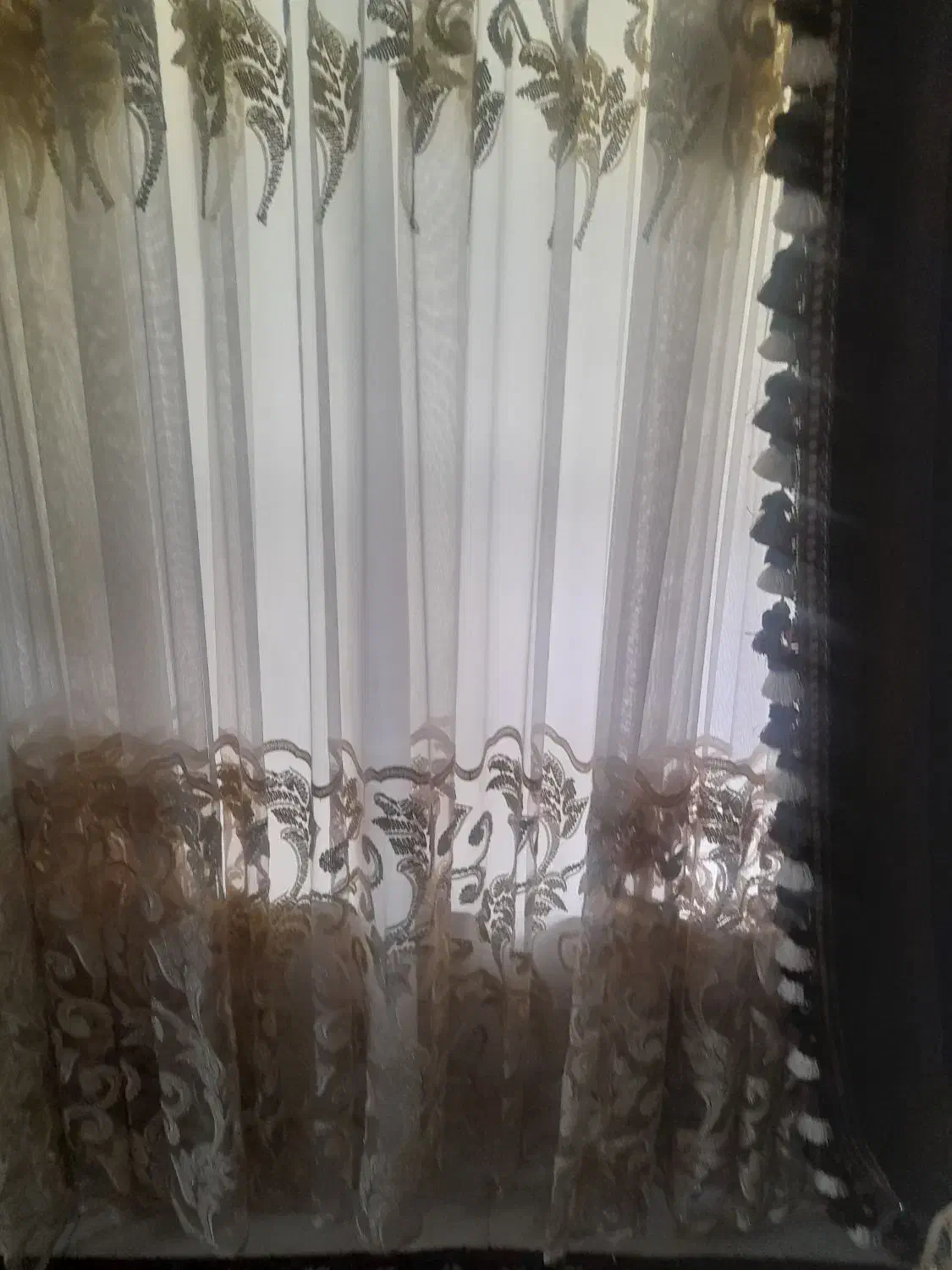 پرده حریر|پرده، رانر، رومیزی|خوی, |دیوار