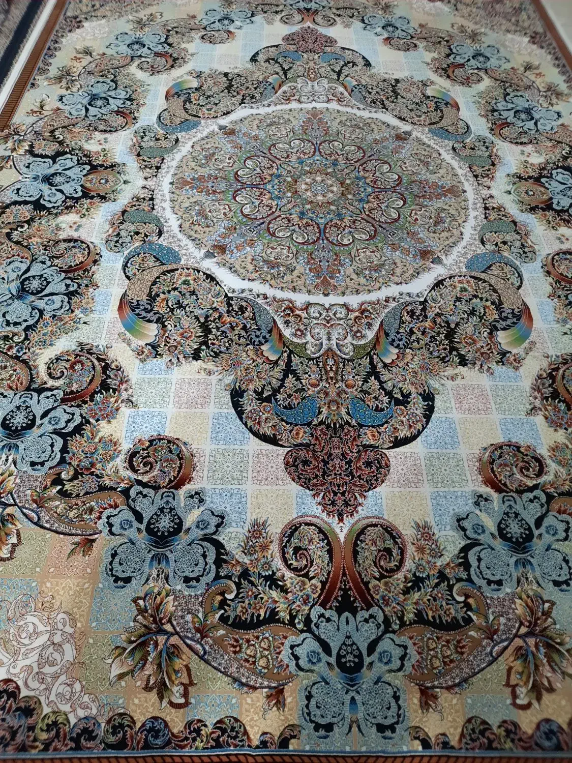 ۲تخته فرش ۹متری ۱۰۰۰شانه جفت|فرش|کرمانشاه, |دیوار