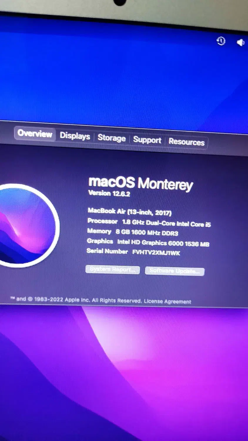 مک بوک ایر MacBook air 2017|رایانه همراه|قم, صفائیه|دیوار