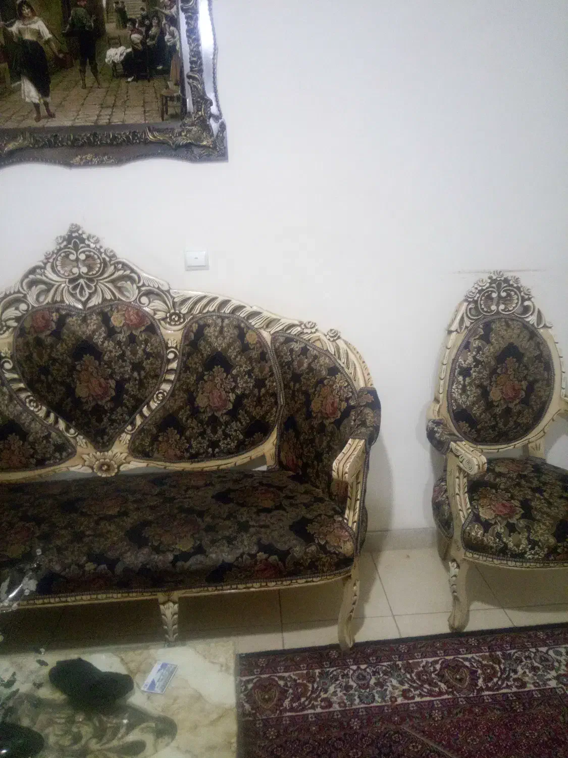 فروش مبل نه نفره مدل فرح با میز تلویزیون|مبلمان خانگی و میز عسلی|رباط‌کریم, رباط‌کریم|دیوار